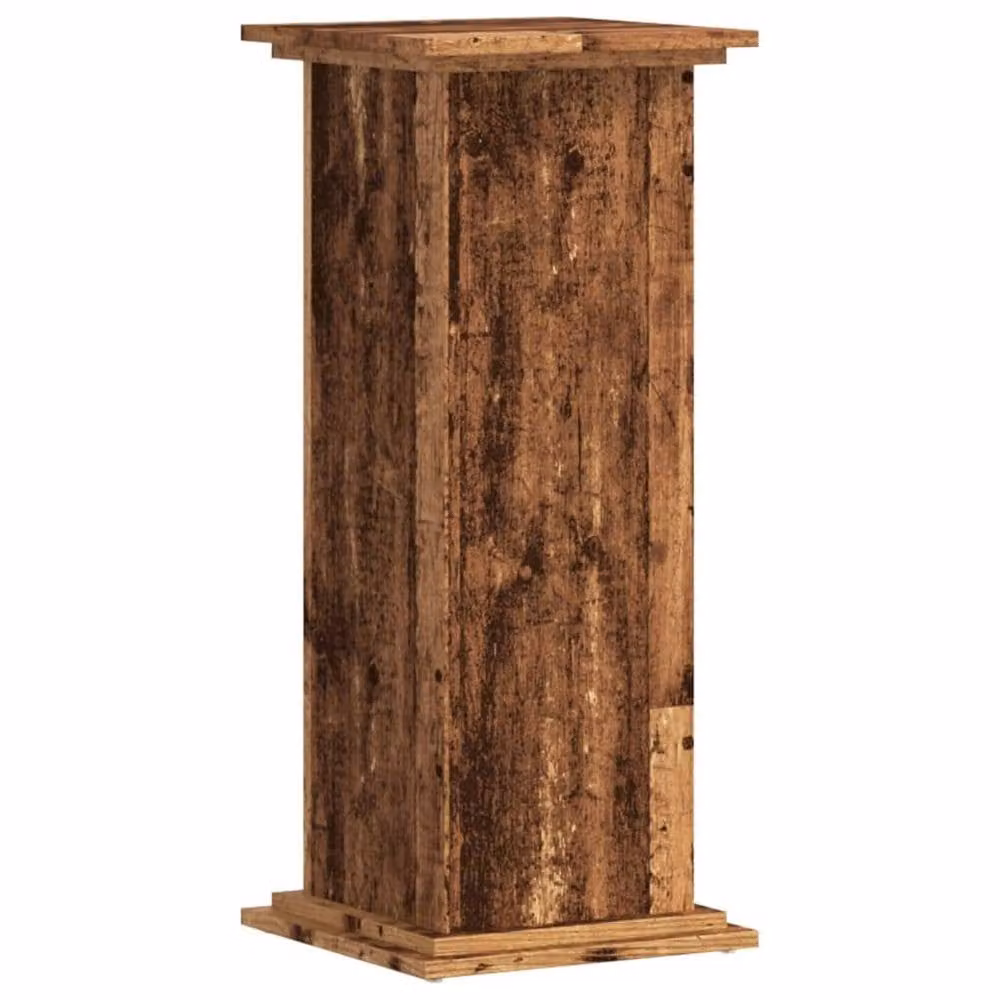 Berkfield Home Rustic Brown Plant Stand in Engineered Wood, W/D/H: 33 x 33 x 80 cm – 3