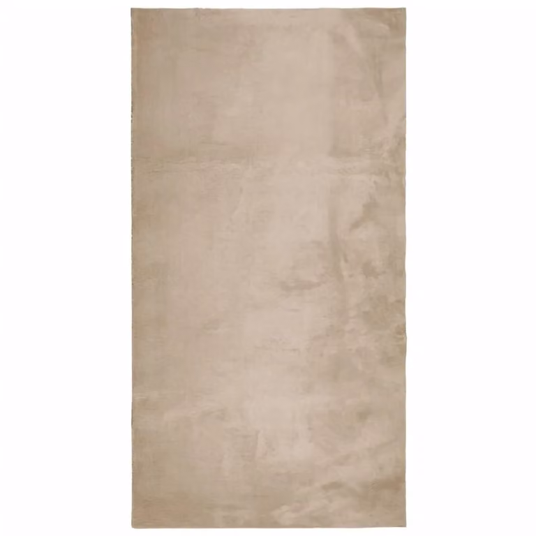 Berkfield Home HUARTE Short Pile Washable Rug in Sand and Brown, W: 60 cm, L: 110 cm