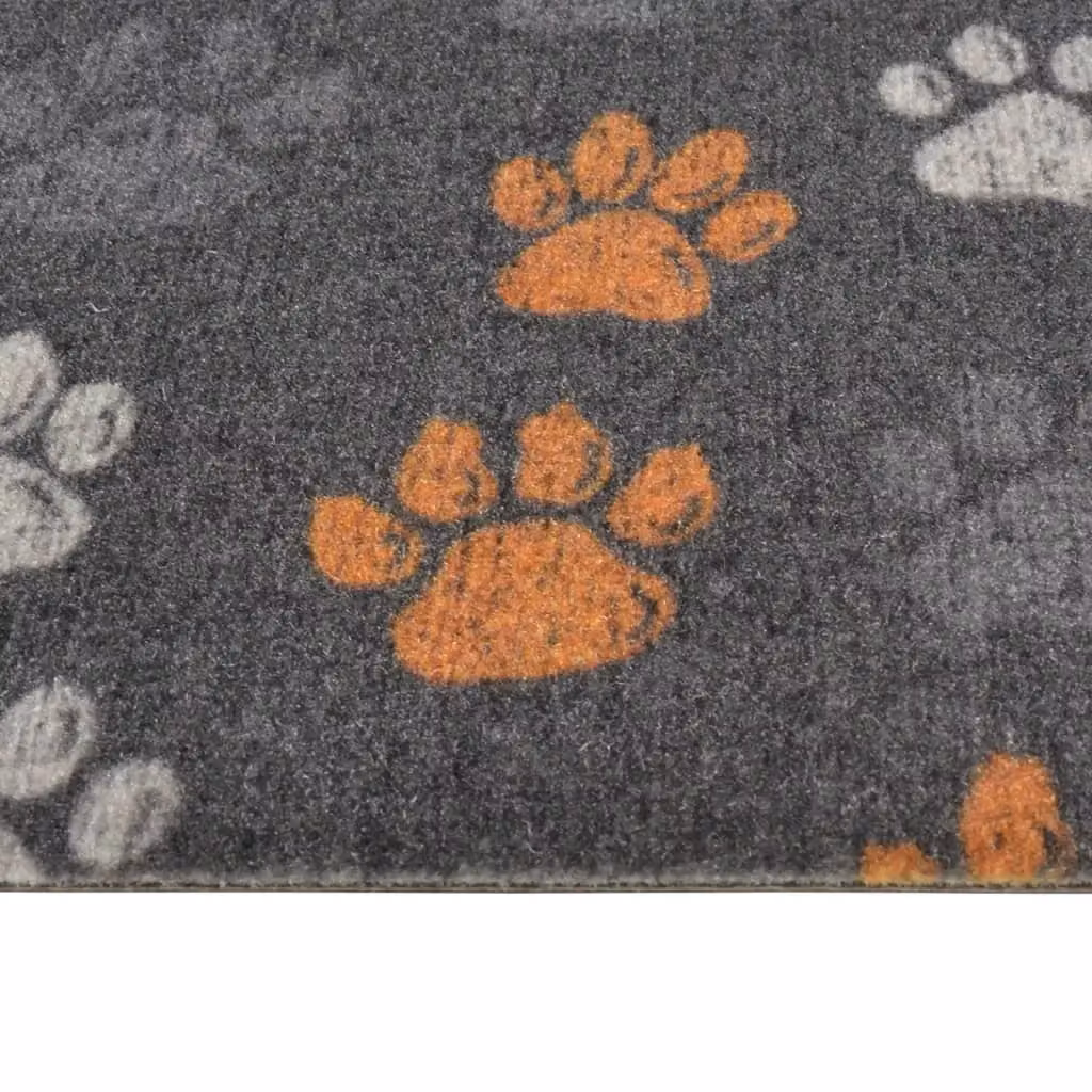Berkfield Home Washable Paws Kitchen Rug, Grey and Multicolour, W/D/H: 60 x 300 cm – 3