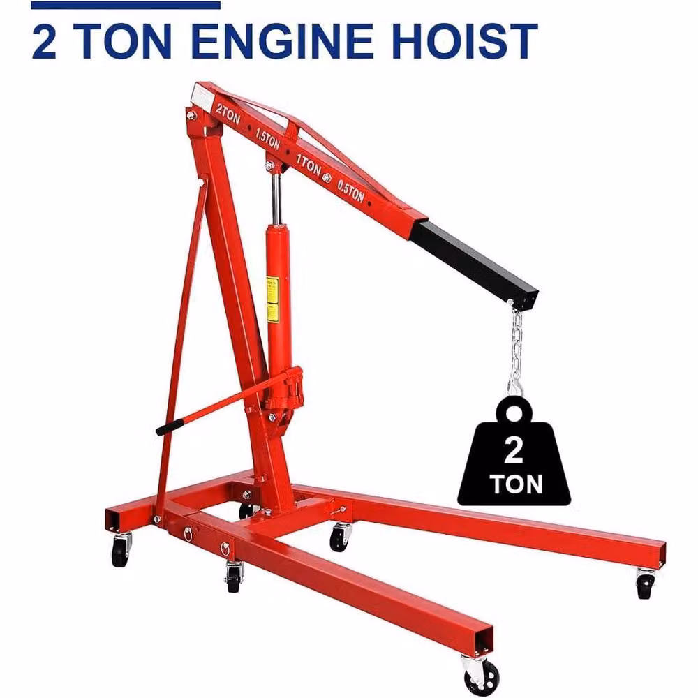 SPETLEK 2 Tonne Folding Engine Crane Hoist Jack in Red – 2