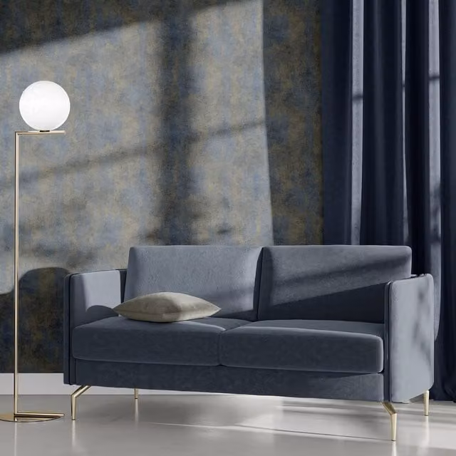 Erismann Abstract Glamour Blue Vinyl Flooring