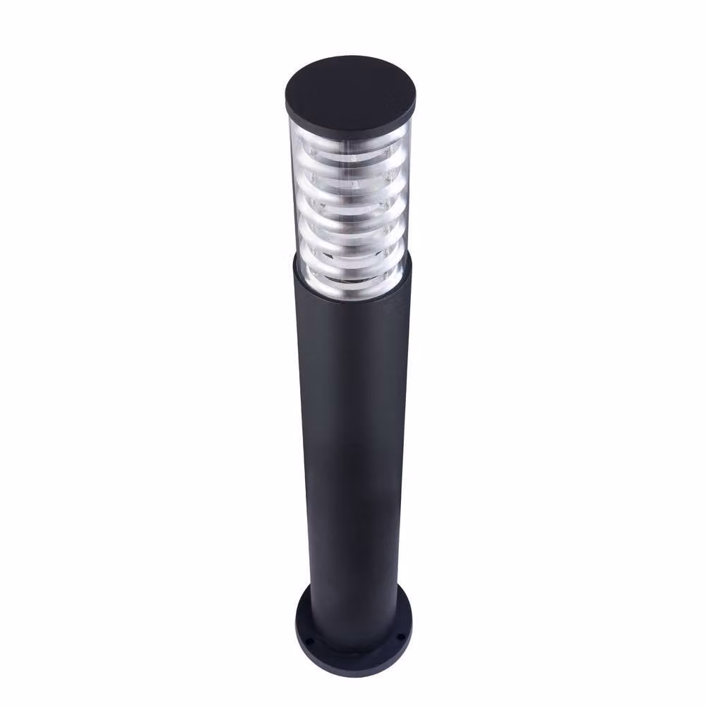 Netlighting Bronx Black Outdoor Floor Bollard Lamp with IP54 Rating and E27 Socket – 3