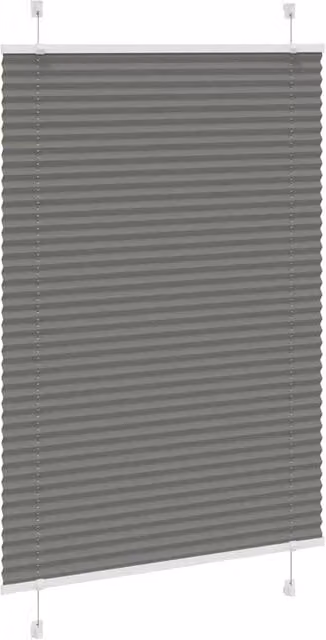 Berkfield Home Single Pleat Polyester Blind in Anthracite Grey, W: 100 cm, H: 100 cm – 1
