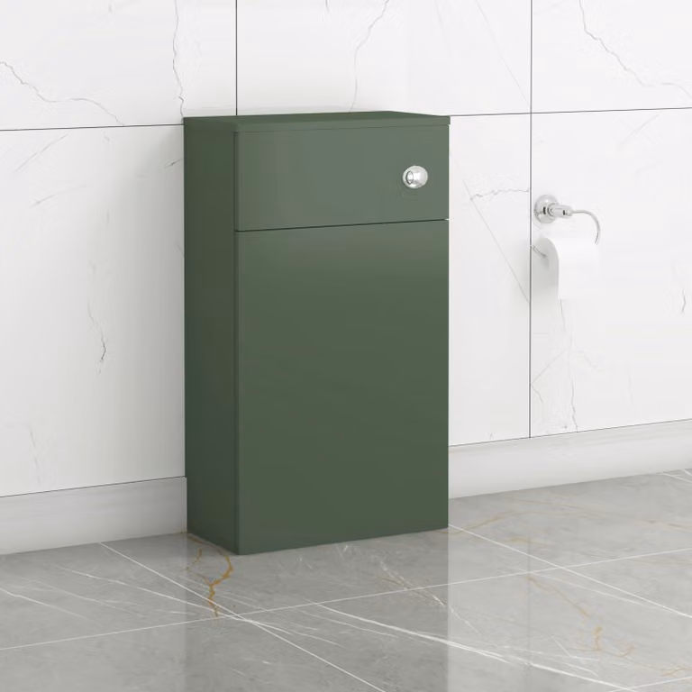 Royal Bathrooms Turin Back To Wall WC Toilet Unit, Matt Green, Width: 50 cm