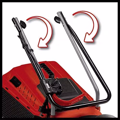 Einhell Electric Mains Lawn Mower with 32cm Cutting Width and 30L Collection Bag in Red and Black – 3