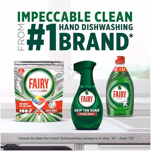 Fairy Skip the Soak Dish Power Spray and Refill Lemon 2 x 650 ml – 7