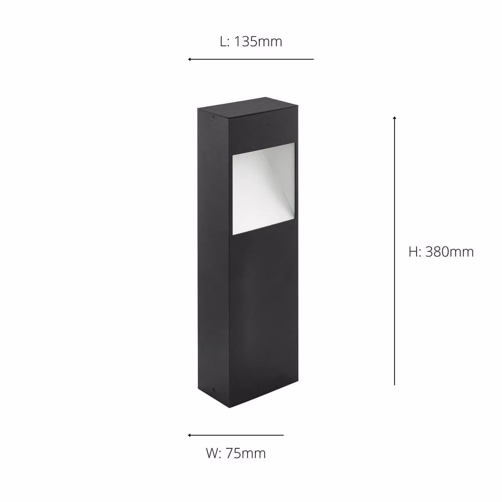 Eglo Manfria Metal IP44 Pedestal Outdoor Garden Floor Lamp in Grey – 3
