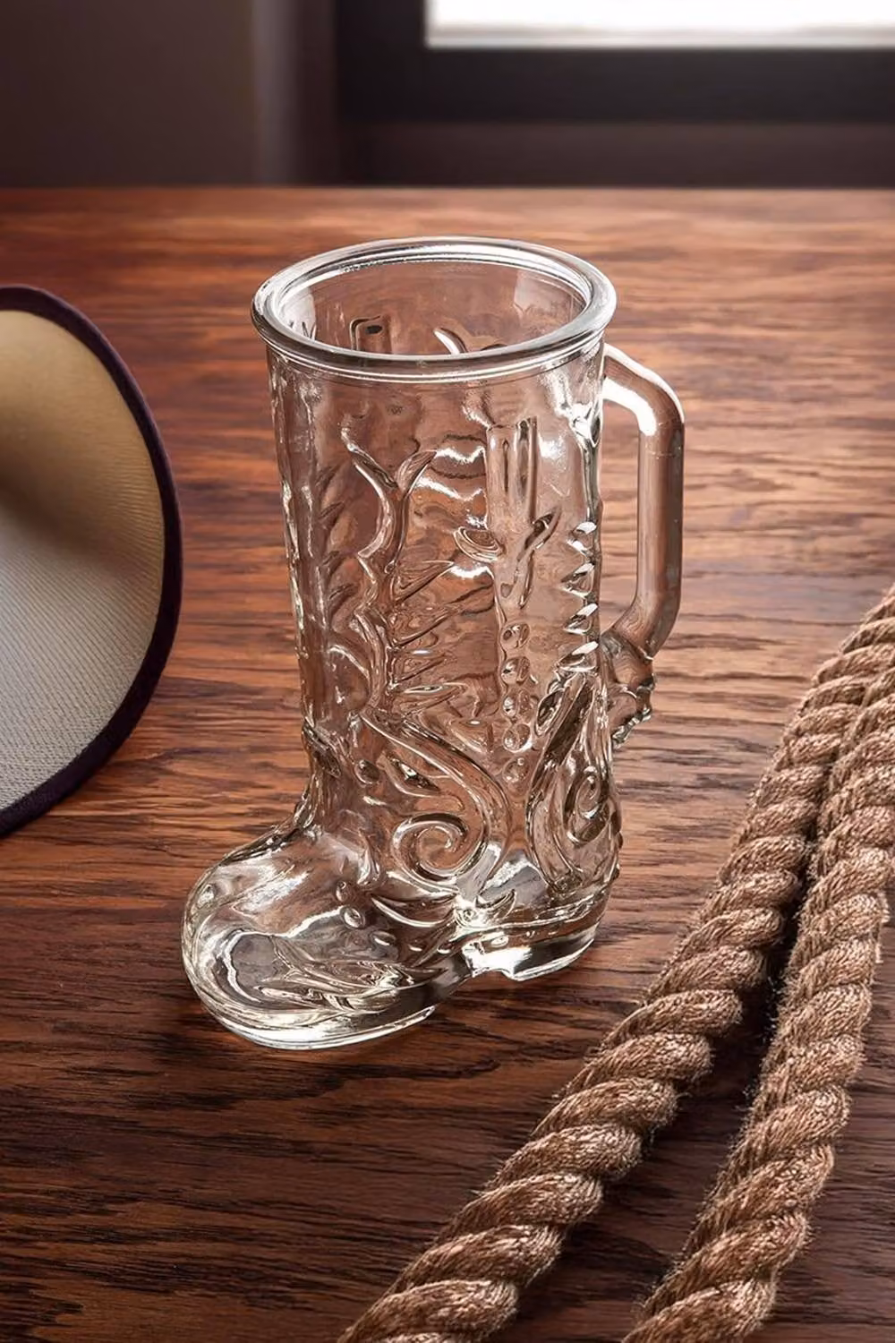 Final Touch Wild West Boot Tumbler Glass, 650ml, Transparent – 2