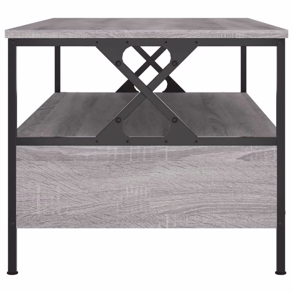 Berkfield Home Grey Sonoma Coffee Table, W/D/H: 100 x 51 x 45 cm – 4