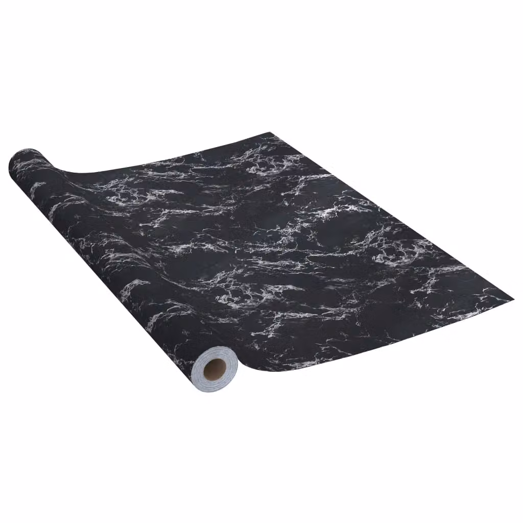 Berkfield Home Self-adhesive Black Stone Furniture Film, W: 500 cm, H: 90 cm – 2