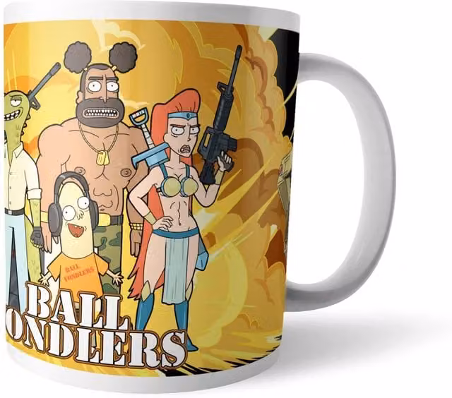 Official Rick and Morty Ball Fondlers Ceramic Mug, White