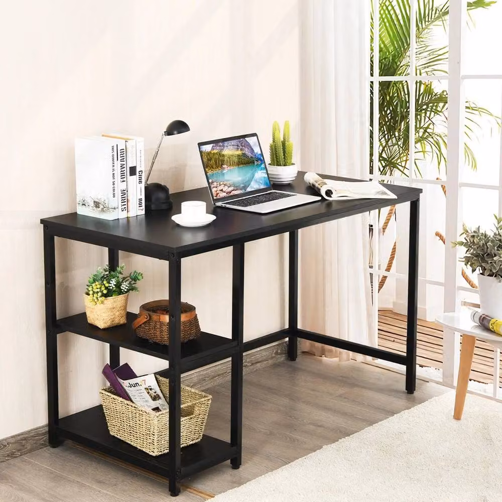 Kelvenix Industrial Computer Desk in Black, W/D/H: 120 x 60 cm – 3