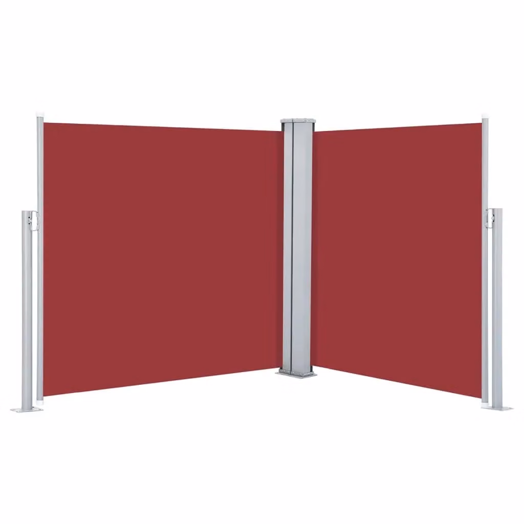 Berkfield Home Red Retractable Roller Side Awning W/D/H: 100 x 600 cm – 2