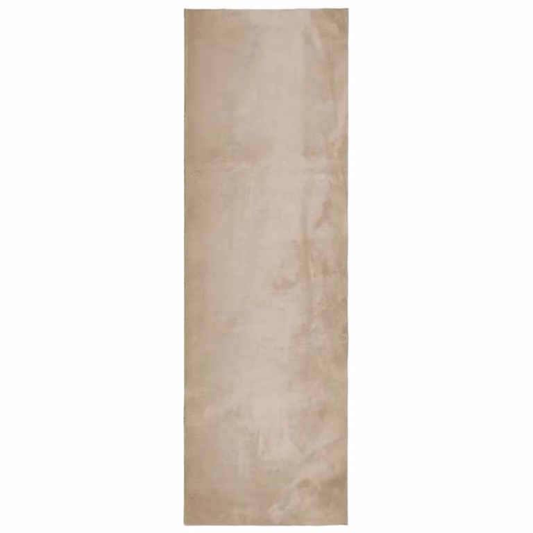 Berkfield Home HUARTE Short Pile Washable Rug in Sand and Brown, W/D/H: 80 x 250 cm