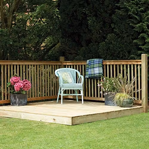 Forest Garden Brown Pressure Treated Wood Patio Deck Kit