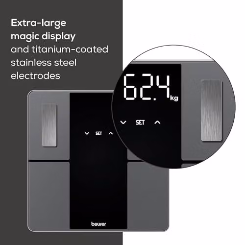 Beurer BF 500 Personal Digital Body Analysis Scales in Black with Bluetooth and App Control – 4
