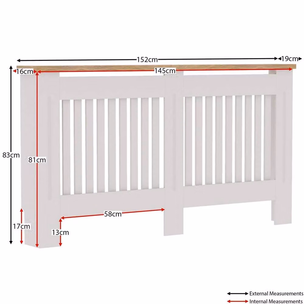 FORGEVIO Modern White Wood Grill Cabinet with Hinged Doors and Internal Shelves – 2