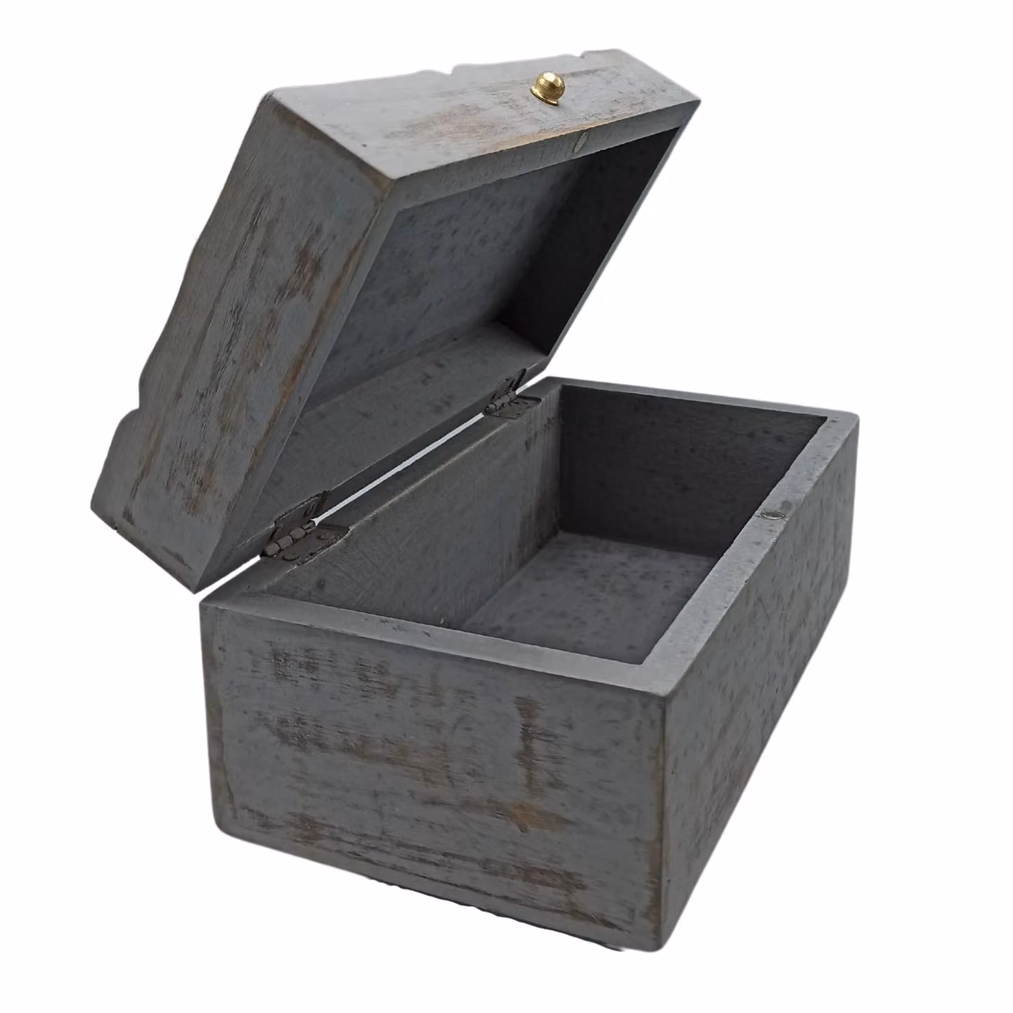 KDMD Vintage Deco Multi Purpose Wood Box in Grey Star, W/D/H: 22 x 12 x 10 cm – 2