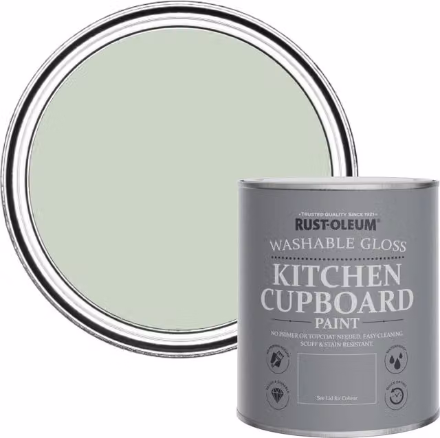 Rust-Oleum Kitchen Cupboard Paint in Gloss Finish, Laurel Green, 0.75 l