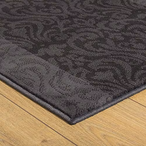 runrug Baroque Hallway Runner Rug, Grey, W: 70 cm, L: 360 cm – 5