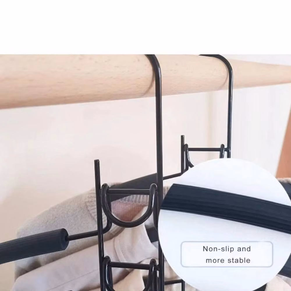 SPETLEK Multi Layer Non-Slip Black Hanging Closet Hanger – 3