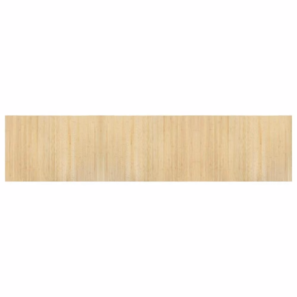 Berkfield Home Rectangular Bamboo and Polypropylene Rug in Beige, W: 70 cm, L: 300 cm – 1