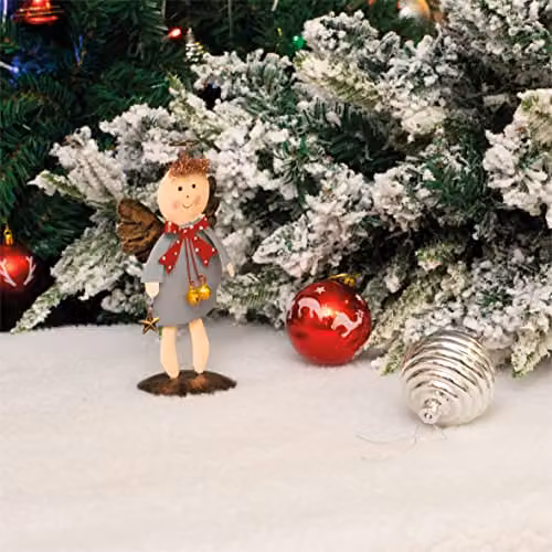 St Helens Home & Garden Metal Angel Tabletop Christmas Ornament in Grey – 6