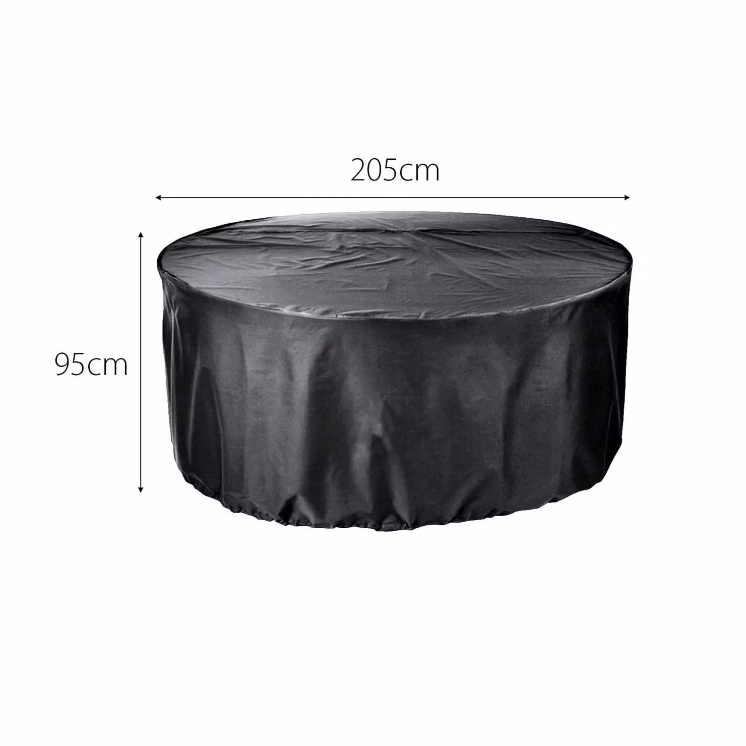 Cozy Bay EZBreathe 4-6 Seat Round Patio Set Cover in Black – 2