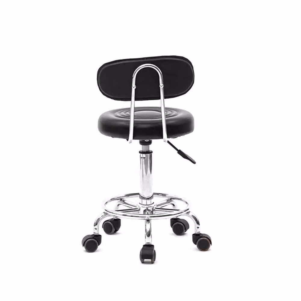 FORGEVIO Black Synthetic Leather Task Chair for Home Office and Beauty Workshops – 2