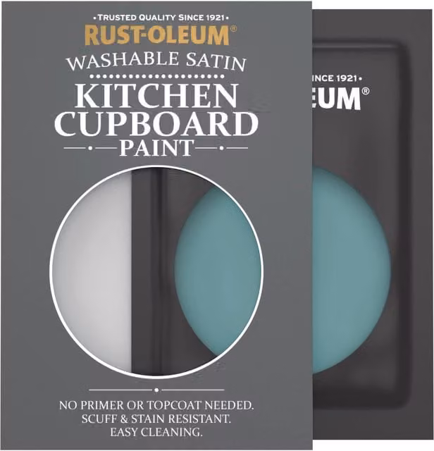 Rust-Oleum Kitchen Cupboard Satin Finish Tester Sachet in Peacock Suit, 10ml