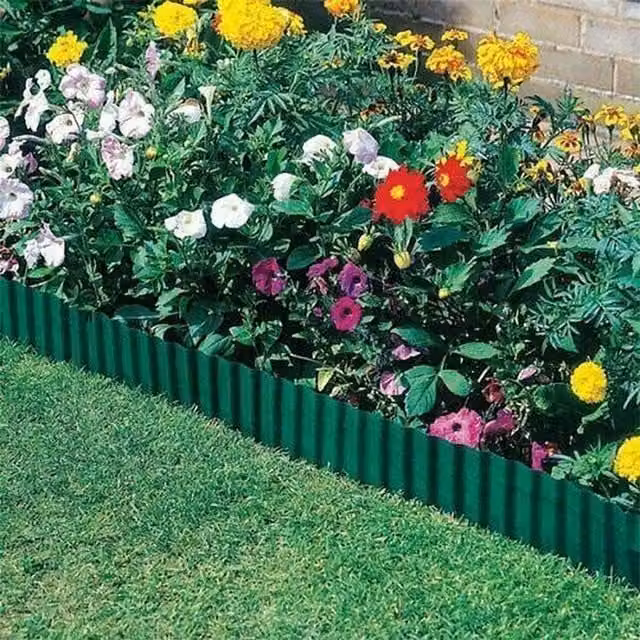 Garden Mile Green Garden Lawn Edging in Green Plastic