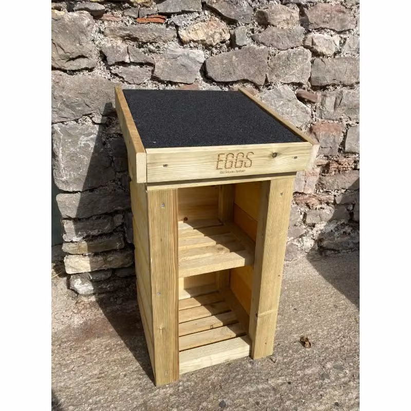 Buttercup Farm Rustic Wooden Roadside Selling Stand in Brown, W: 50 cm, D: 45 cm, H: 80 cm – 1