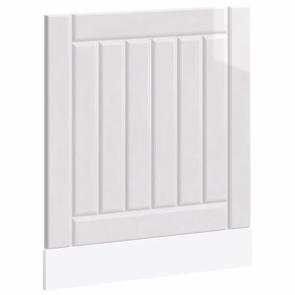 Berkfield Home Lucca High Gloss White Engineered Wood Dishwasher Panel – 2