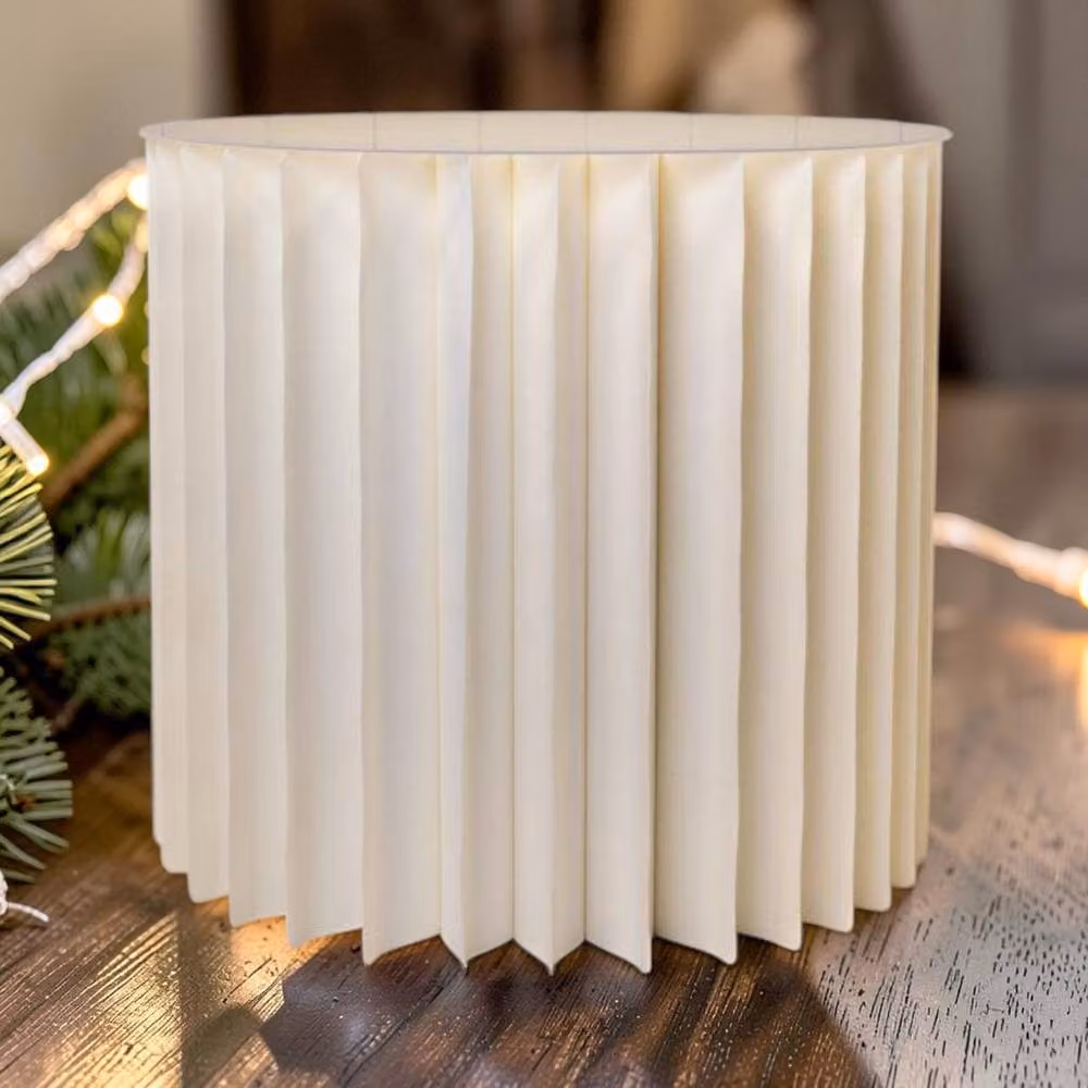 Four Candle White Paper Tabletop Display Plinth – 2