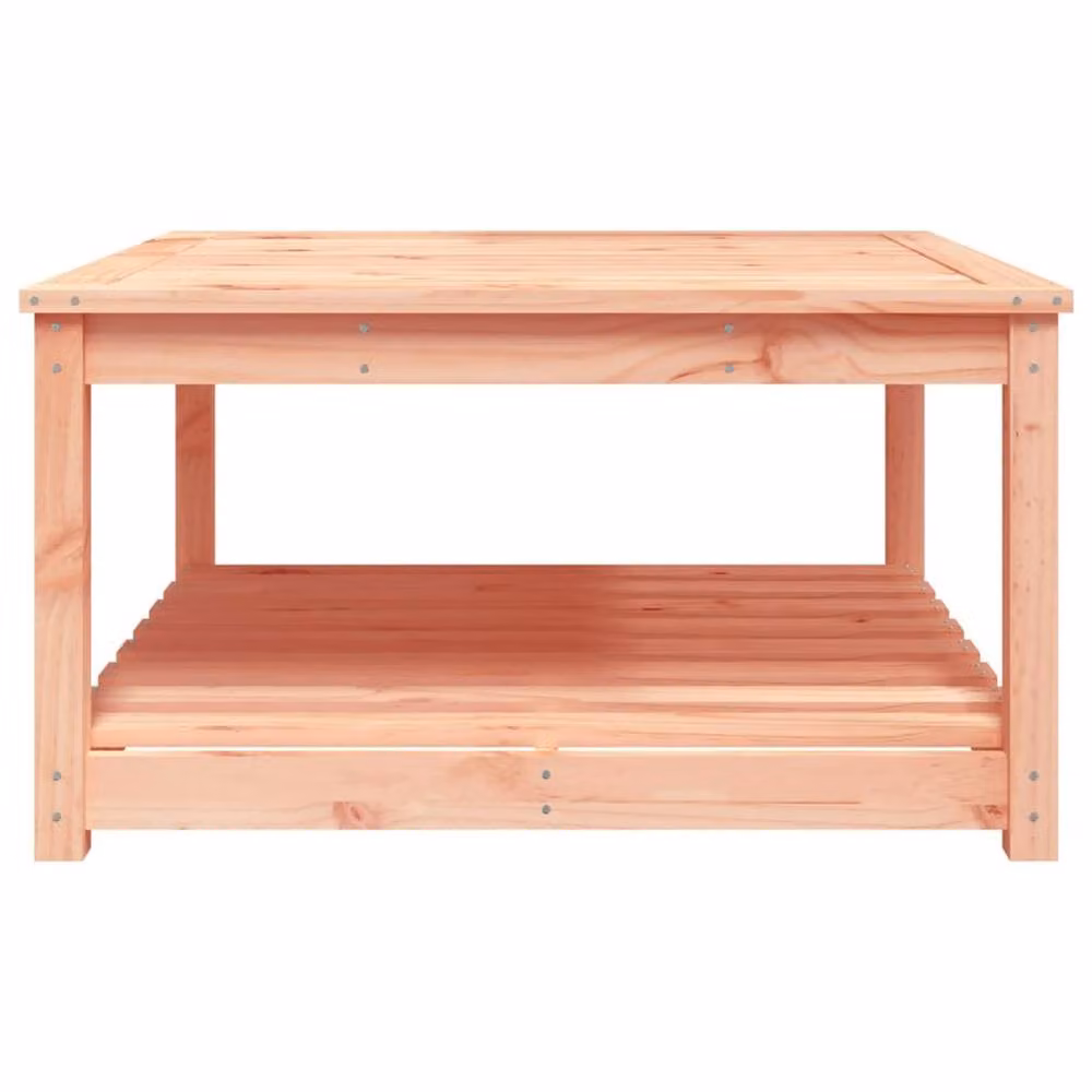 Berkfield Home Square Garden Table in Light Brown Solid Douglas Wood W/D/H: 82.5 x 82.5 x 45 cm – 4