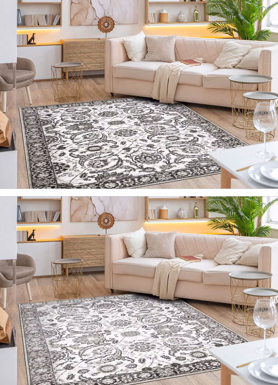 RugsX Mateo Oriental Rug in Grey, W/D: 120 x 170 cm – 3