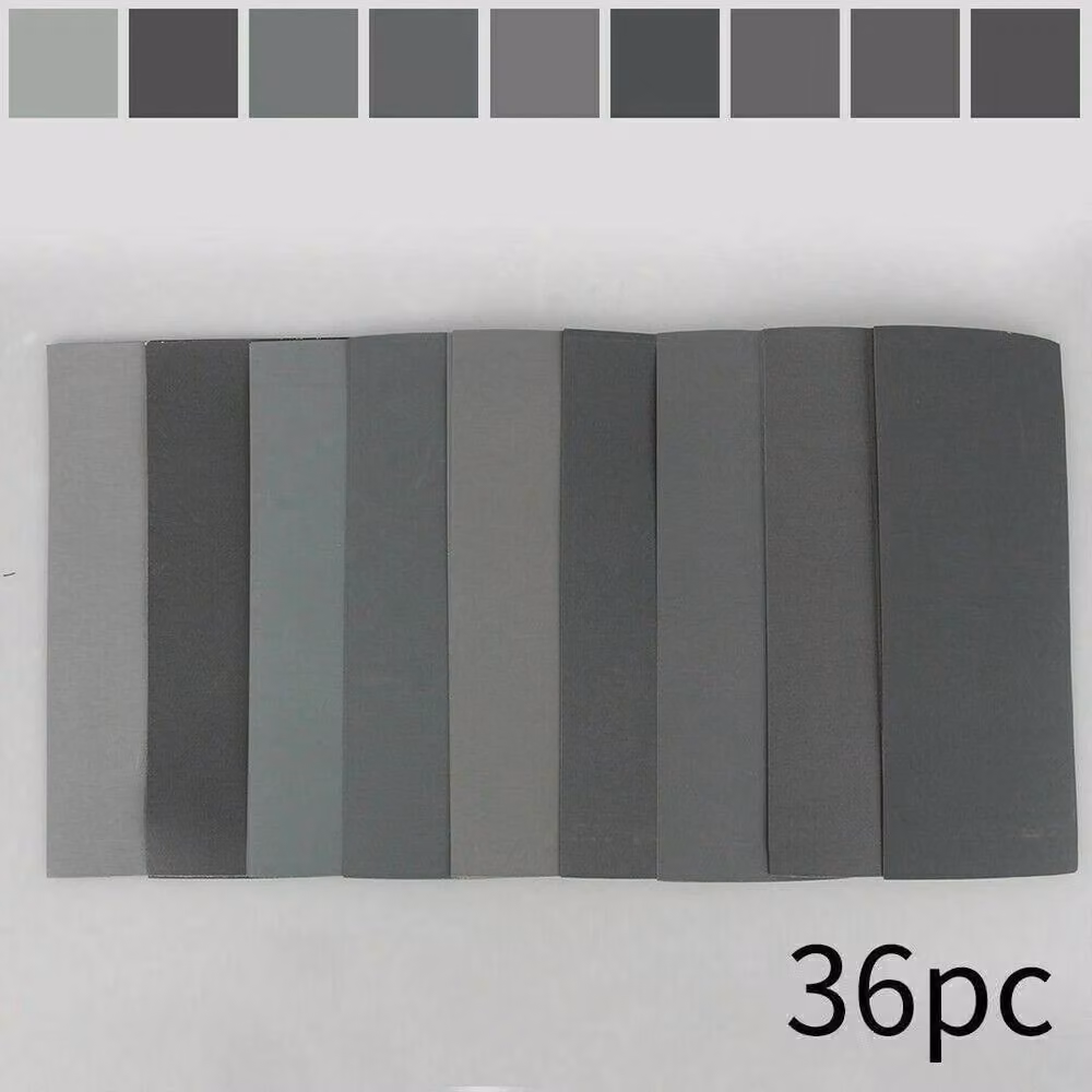 SPETLEK Wet & Dry Silicon Carbide Sandpaper Assorted Grit 400-3000 for Metal and Wood, Grey, W/D: 1000 x 400 mm – 6