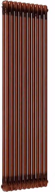 Lux Heat Vertical Column Radiator in Copper Lacquer, H 150 cm x W 47 cm