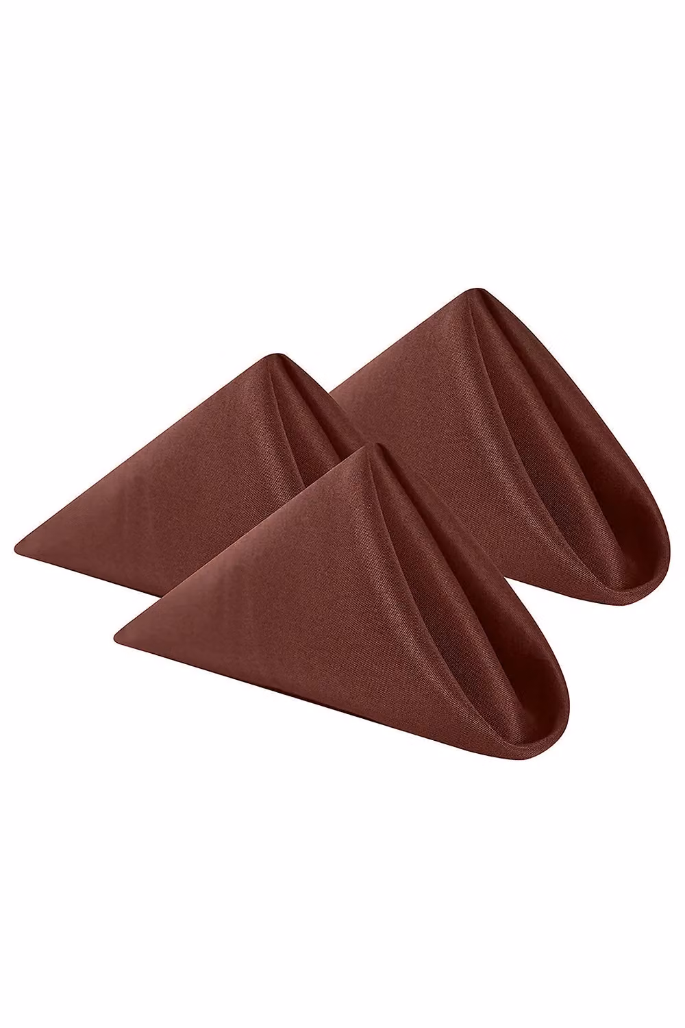 Neel Blue Reusable Polyester Table Napkins in Chocolate, W/D/H: 50 x 50 x 0 cm – 5