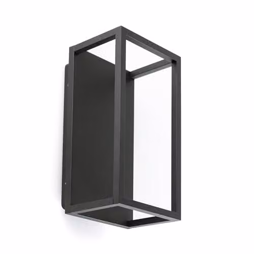 Netlighting Kela Black Outdoor Wall Lantern with 2700K Warm White Light and IP54 Rating – 1