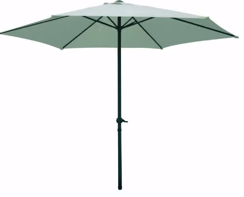 Redwood Leisure 2.7m Wind Up Parasol with Aluminium Shaft in Beige