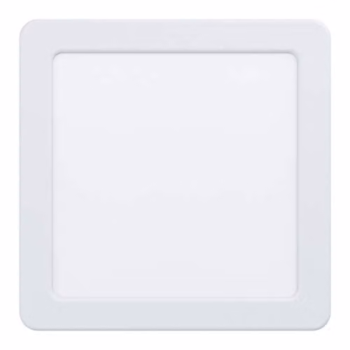 Loops White Square LED Wall and Ceiling Flush Downlight, 10.5W, 3000K Warm White, 16.6 cm