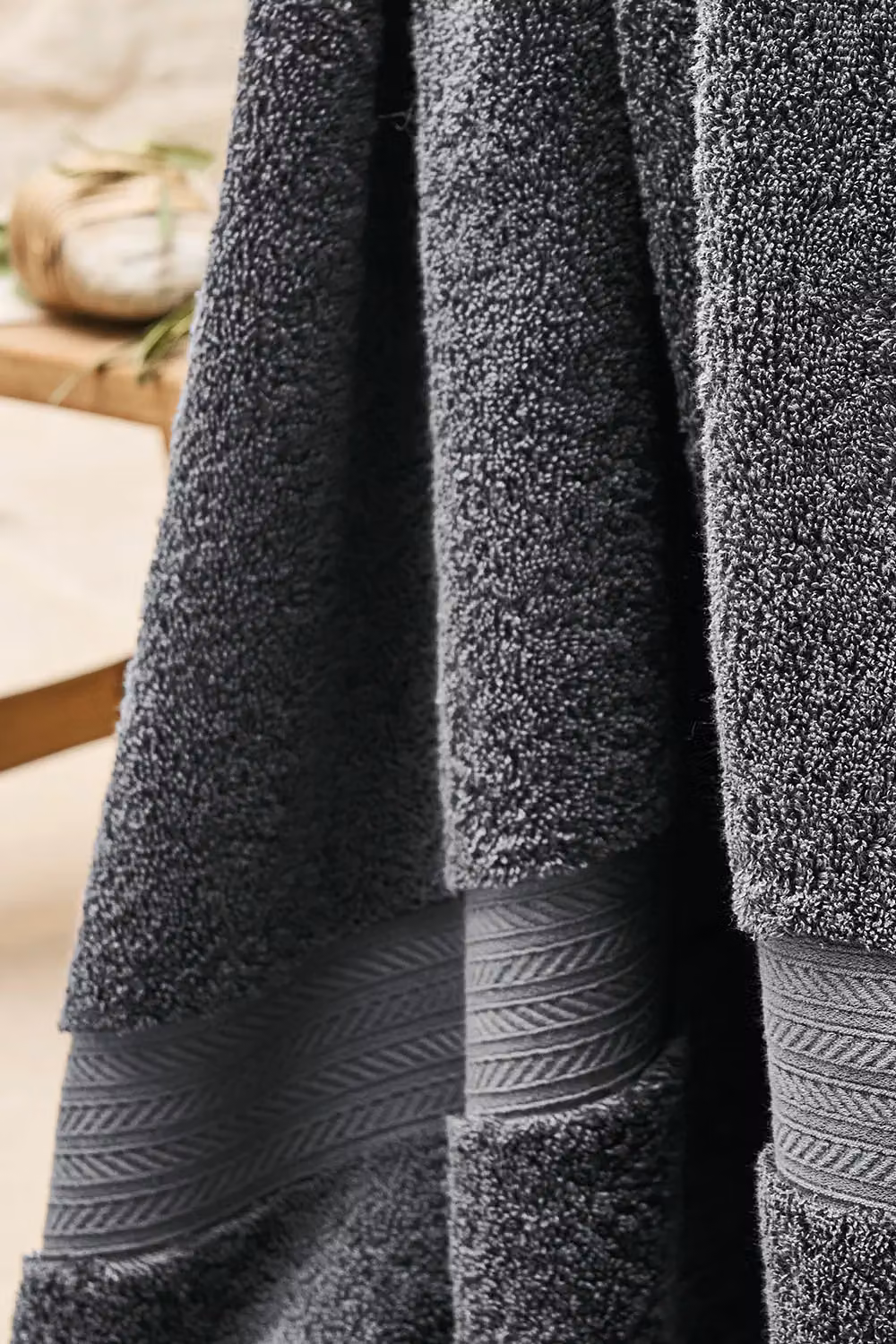 Christy Renaissance Luxury Egyptian Cotton Bath Sheet in Dark Grey, 675gsm – 3