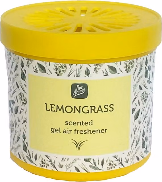 Pan Aroma Gel Air Freshener Lemongrass Yellow