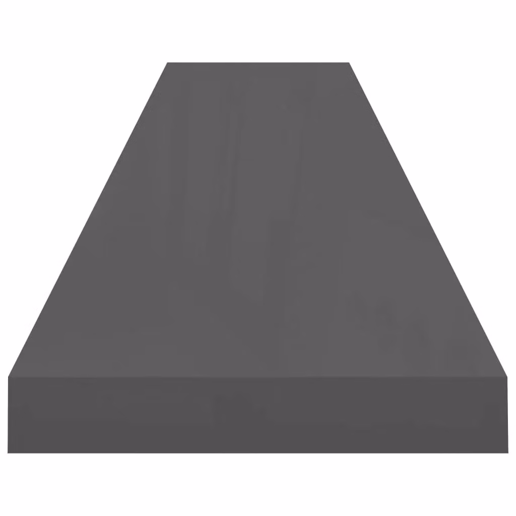 Berkfield Home Floating Wall Shelf in High Gloss Grey, W/D/H: 120 x 23.5 x 3.8 cm – 3