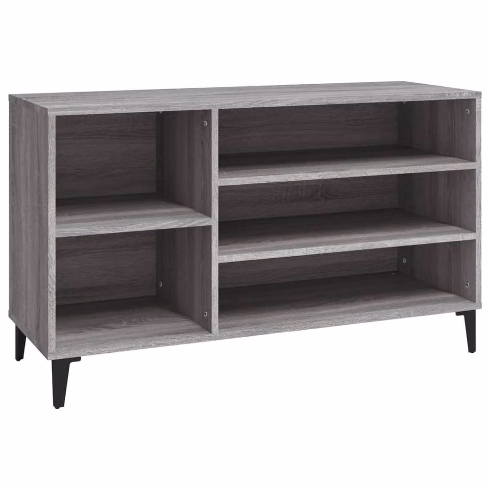 Berkfield Home Grey Sonoma Shoe Cabinet W: 102 cm, D: 36 cm, H: 60 cm – 2