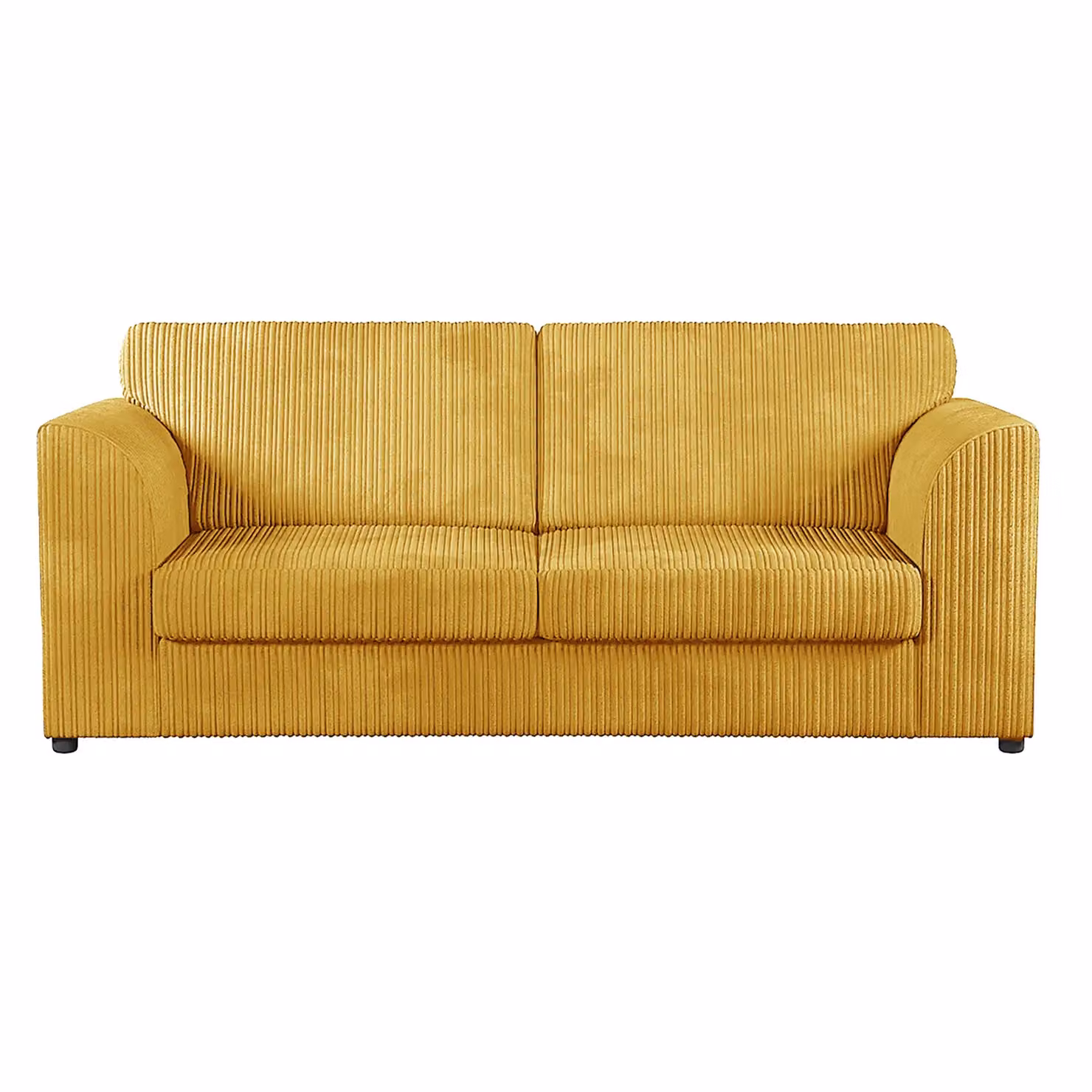 Furnishings For Less UK Luxor Jumbo Cord 3 + 2 Fabric Sofa Suite in Mustard Yellow – 2