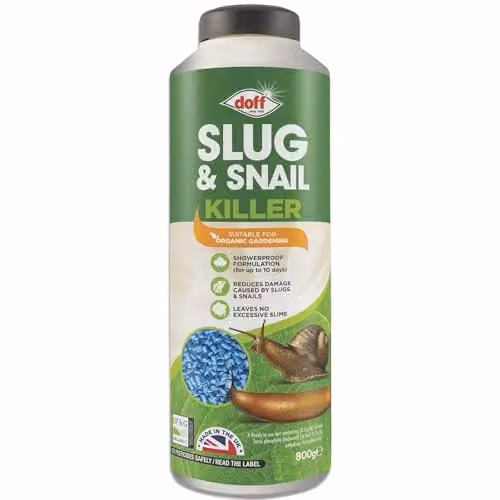Doff Slug and Snail Killer Iron III Phosphate Pellets, 800g