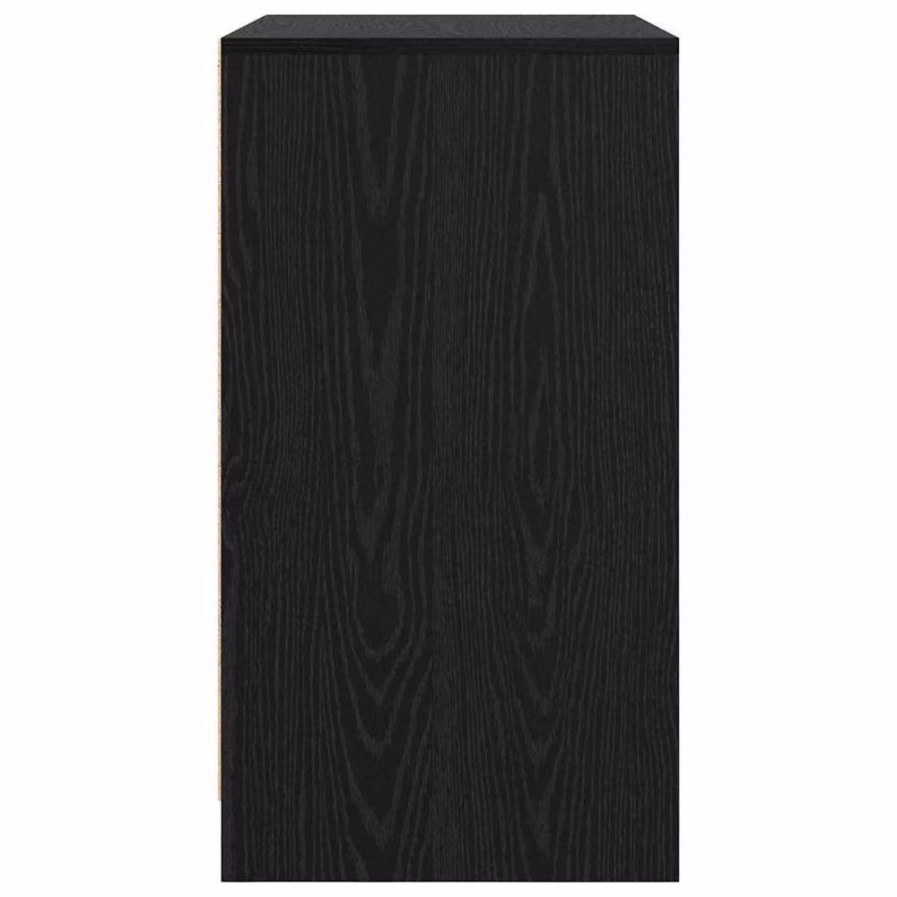 Berkfield Home Black Oak Sideboard with Door, W/D/H: 70 x 41 x 75 cm – 4