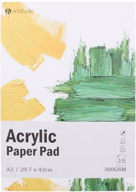 Artstudio A3 Acrylic Paper Pad, Multicolour